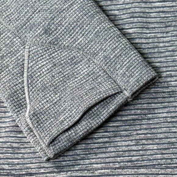 Lululemon Striped Swiftly Tech 2.0 Long Sleeve Shirt Gray Blue Size 8 - Picture 5 of 8